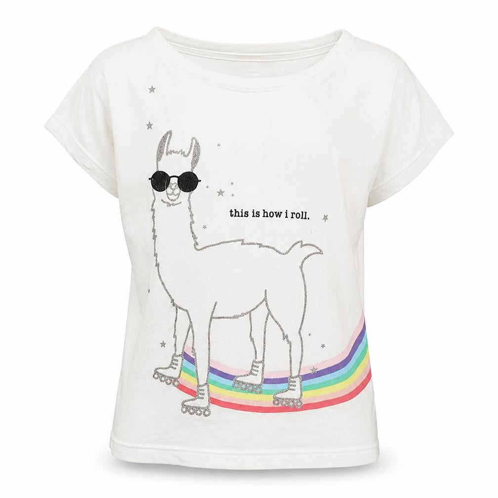 Front view of Gap boys’ white basic t-shirt, size XS