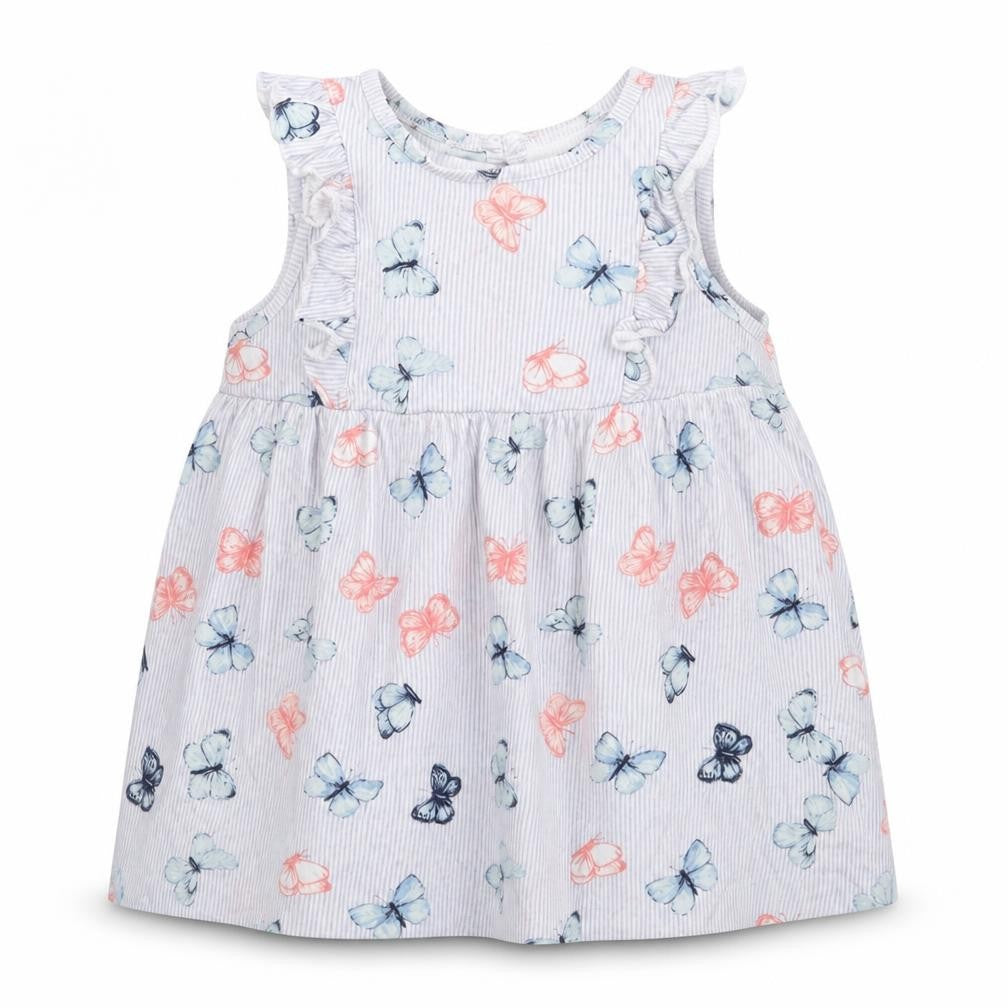 H&M Girls Multicoloured Striped  Fit & Flare  Size 9-12 Months