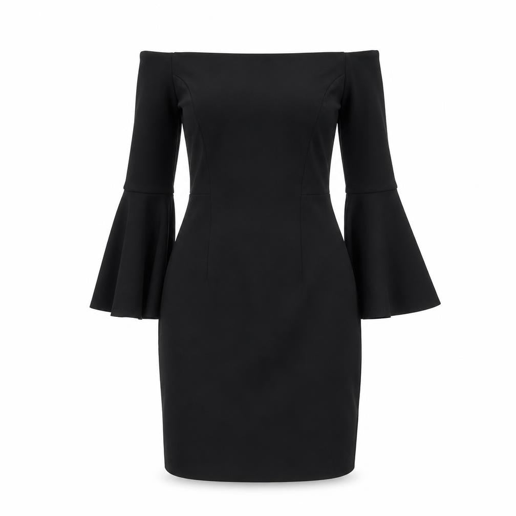 Front view of New Look women’s black bodycon, size UK 10