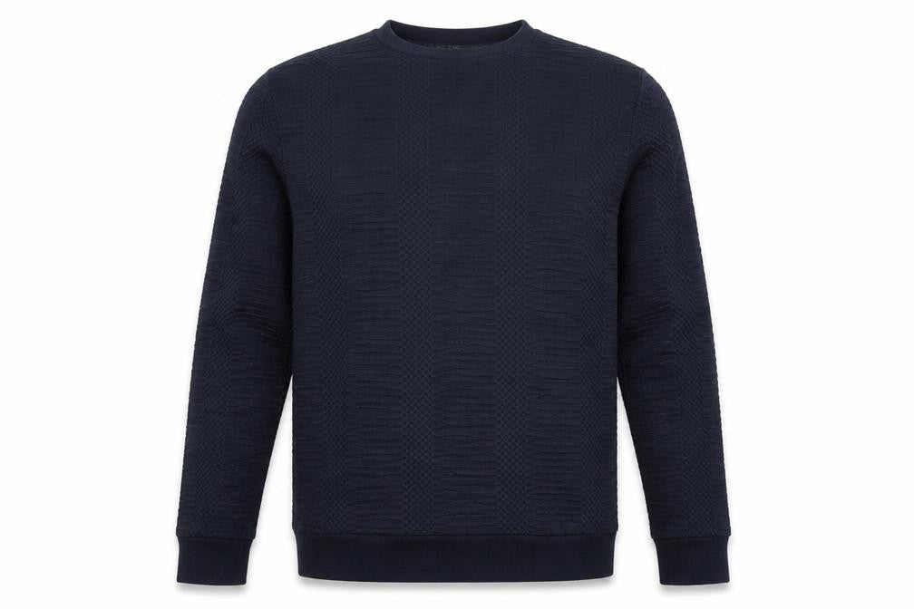 Topman Mens Blue Striped  Pullover Jumper Size S