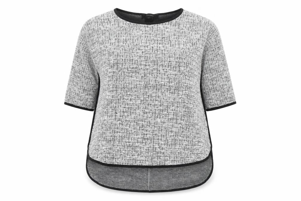 Front view of Primark women’s grey jumper, size UK 16