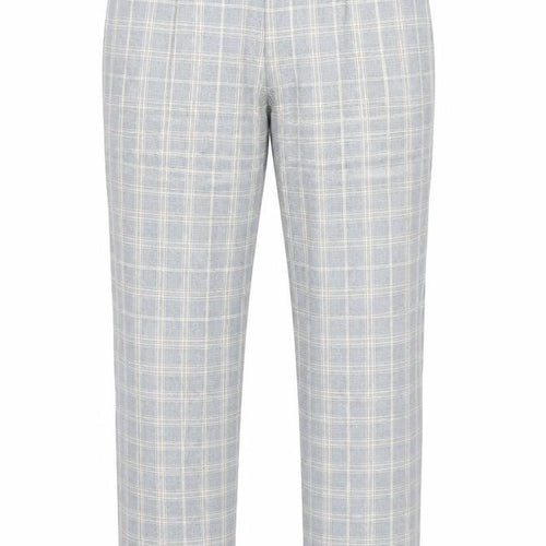 Topman Mens Blue Check  Capri Trousers Size 28 in L27 in