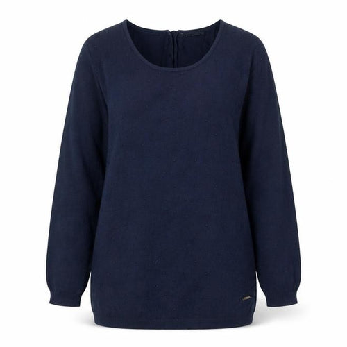 Mango Womens Blue  Knit Pullover Sweatshirt Size L