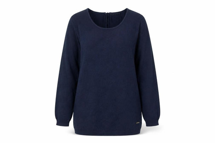 Mango Womens Blue  Knit Pullover Sweatshirt Size L