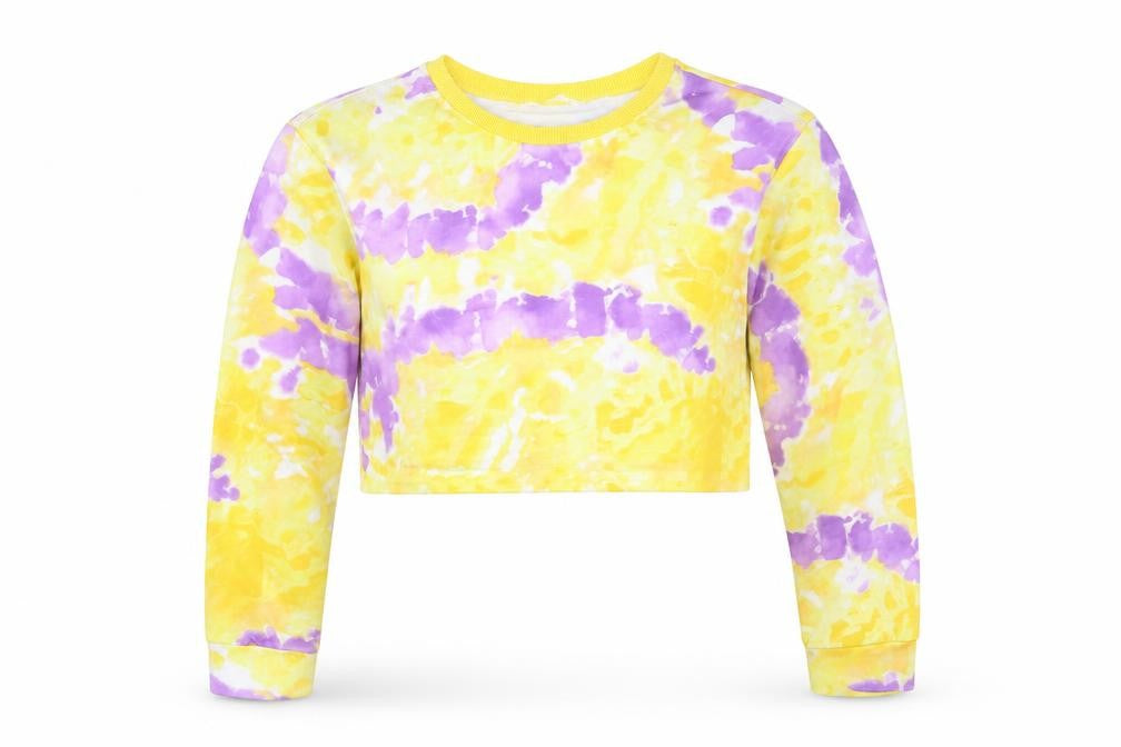 Front view of SHEIN girls’ multicoloured cropped blouse, size 10, years