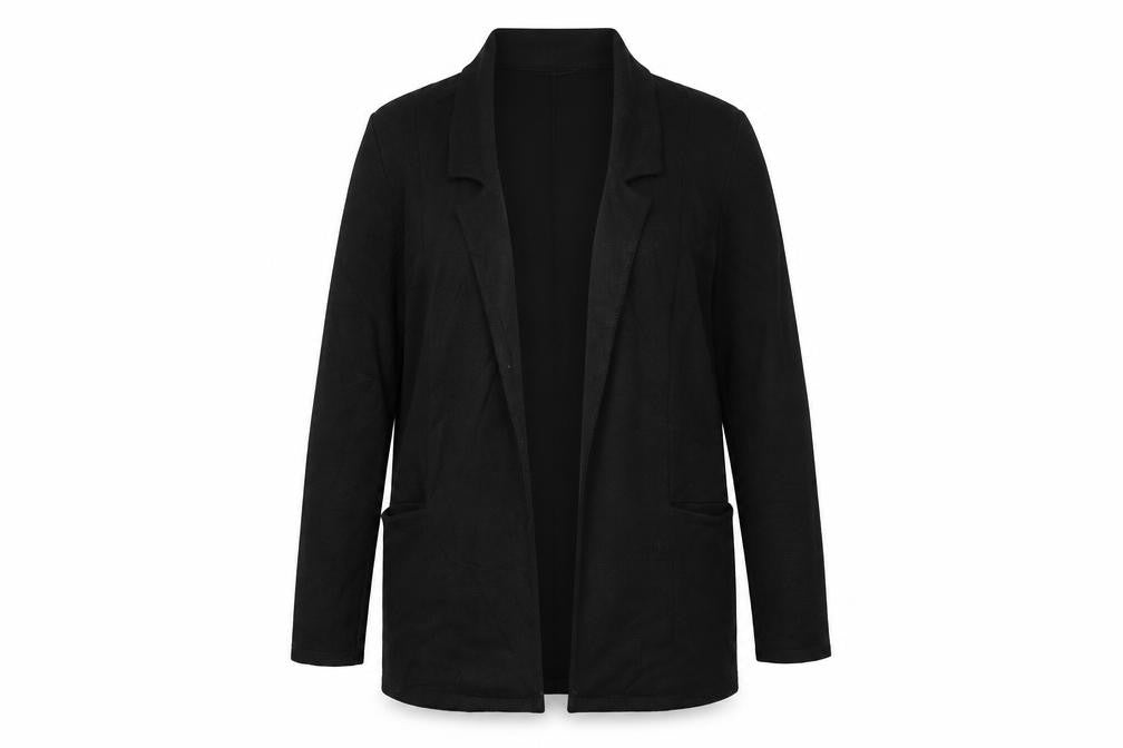 Front view of River Island women’s black cape jumper, size UK 10