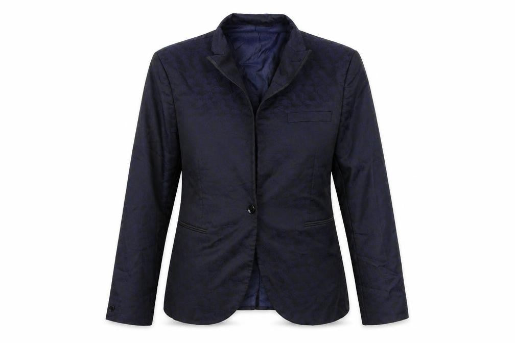 Front view of Next women’s blue jacket suit jacket, size UK 12