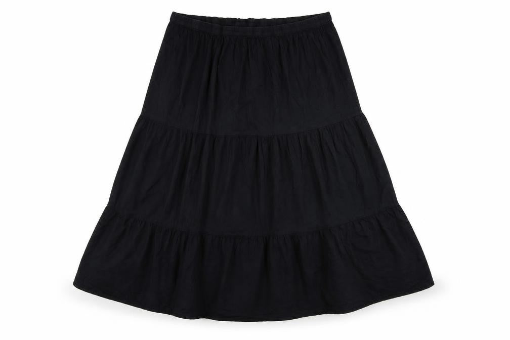 ELVI Womens Black   A-Line Skirt Size 34 in