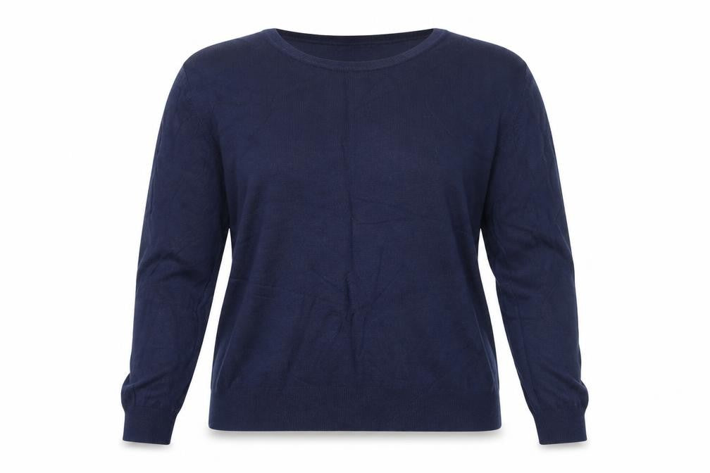 Front view of George women’s blue jumper, size UK 14