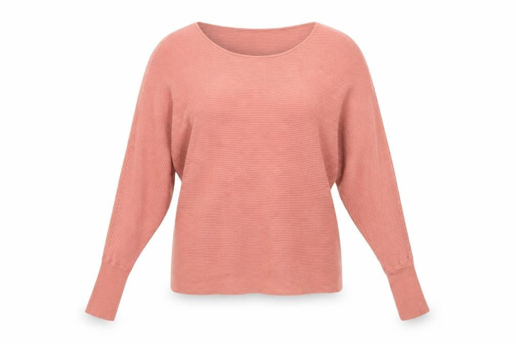 Front view of Primark women’s pink jumper, size L
