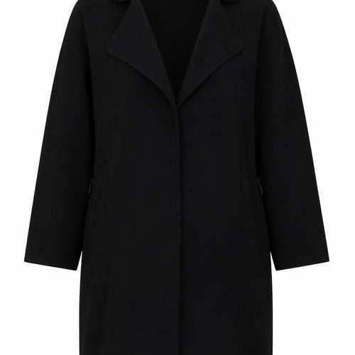 DOROTHEY PERKINS Womens Black   Jacket  Size 14  - Black, non fastening, lightweight longline jacket