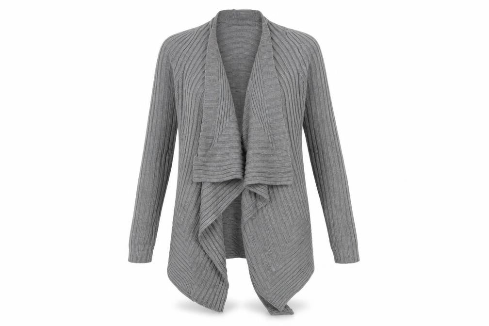 Preview Womens Grey   Cardigan Jumper Size S  - Waterfall Cardigan