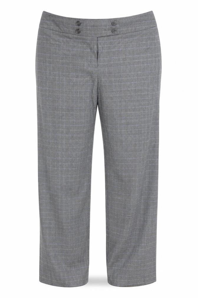 CC Womens Grey Check  Dress Pants Trousers Size 14 L27 in