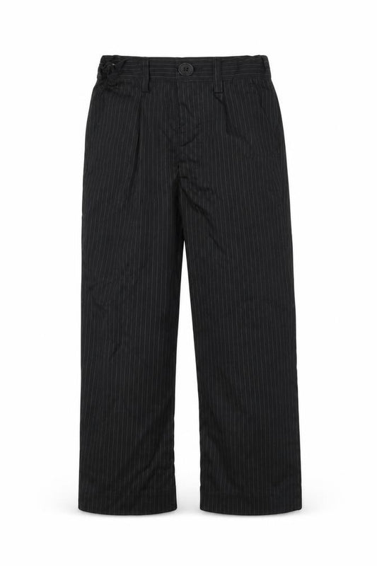 Front view of Duck and Cover boys’ black striped dress pants trousers, size 6, years