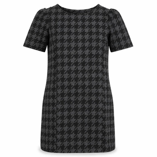 Front view of Dorothy Perkins women’s grey jumper dress, size UK 10