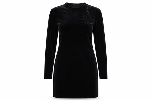 Front view of H&M women’s black a-line, size M
