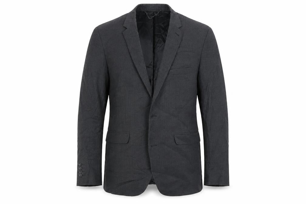 Front view of Burton men’s grey jacket blazer, size 42