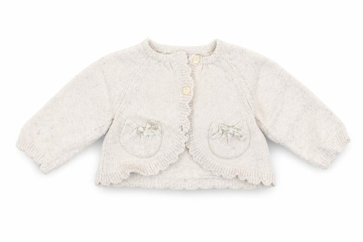 Monsoon Girls Beige Cardigan Jumper Size 3-6 Months