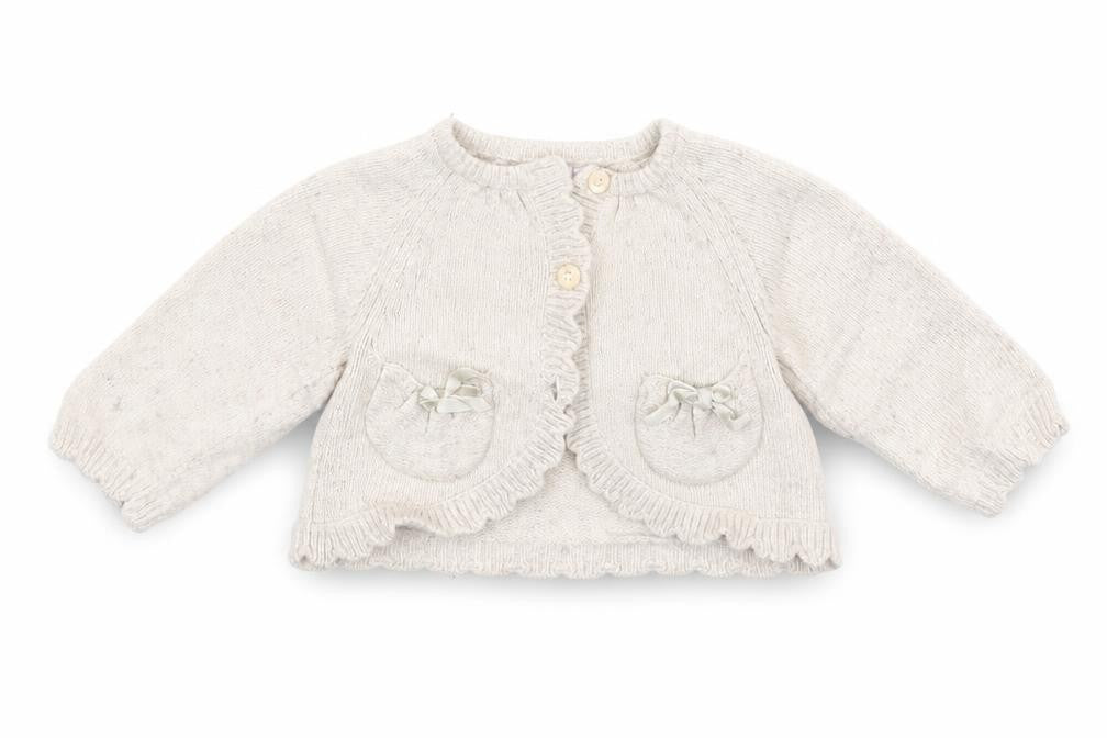 Monsoon Girls Beige   Cardigan Jumper Size 3-6 Months