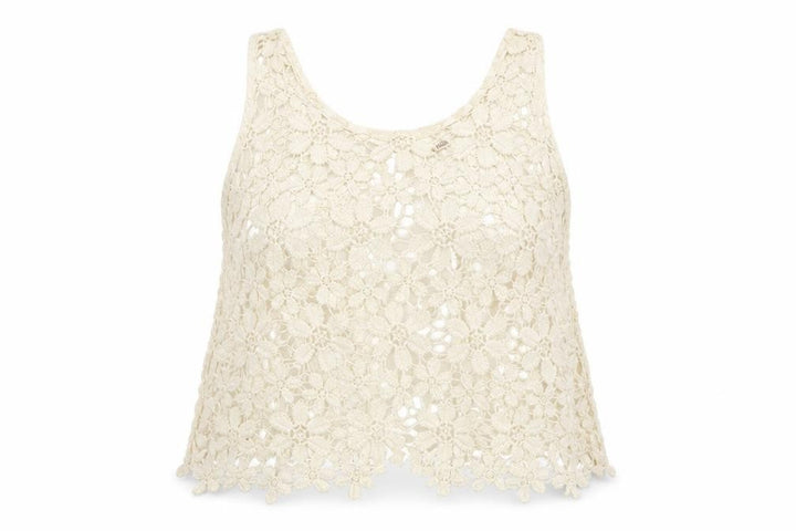 Hollister Womens White Floral Basic Blouse Size S