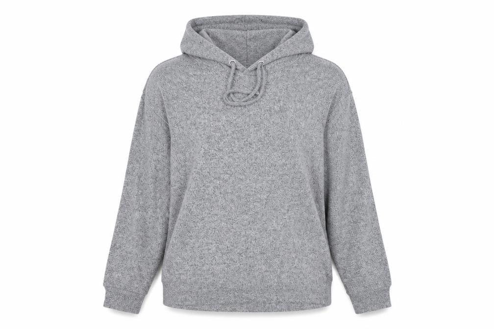 Front view of George women’s grey pullover hoodie, size S