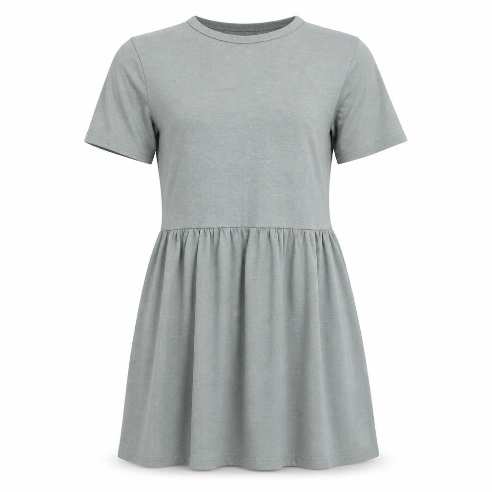 Front view of Missguided women’s green shift, size UK 4