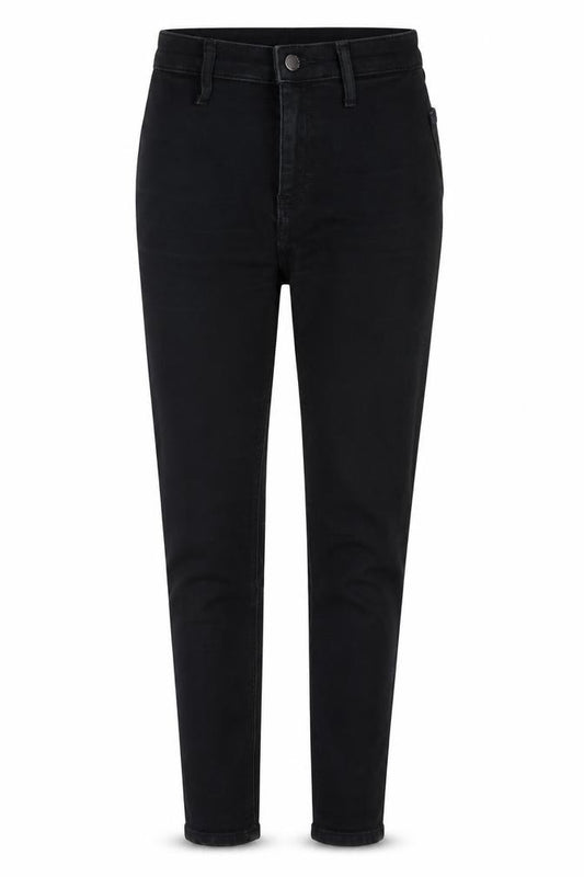 Front view of Topshop women’s black skinny jeans, size UK 24, in, 25-inch leg
