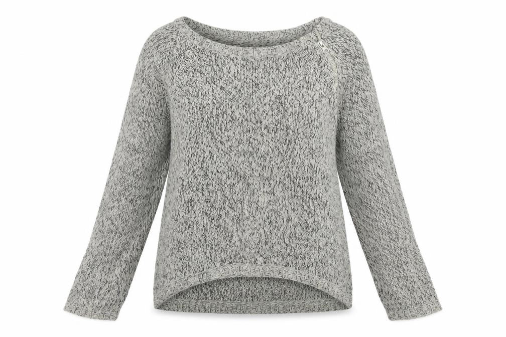 Front view of Vero Moda women’s grey jumper, size S