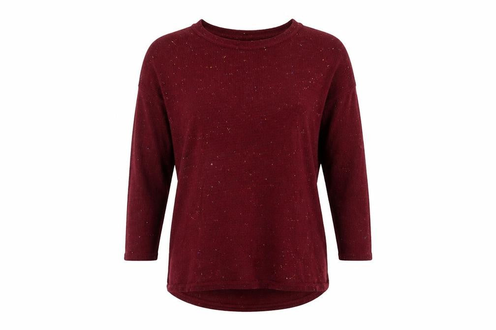 Front view of Preworn women’s red jumper, size L