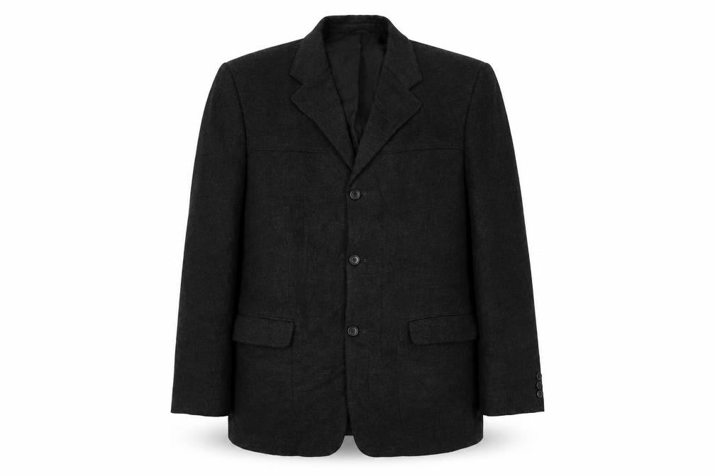 Front view of Larusso men’s grey jacket blazer