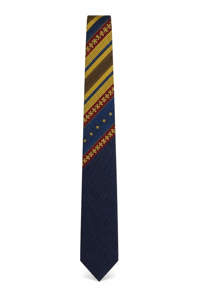Front view of corradington men’s blue slim tie tie one size