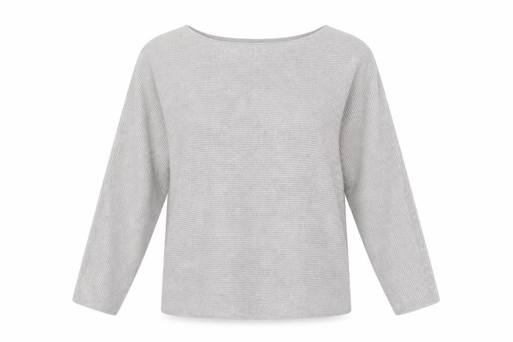 Front view of H&M women’s beige knit jumper, size XS