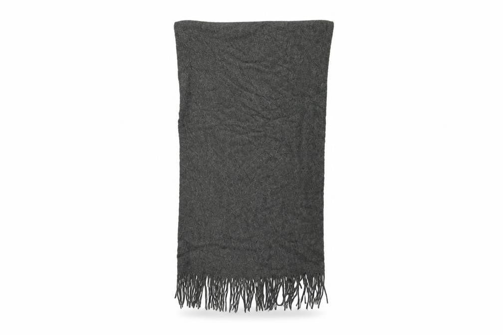 Front view of ASOS women’s grey shawl/wrap