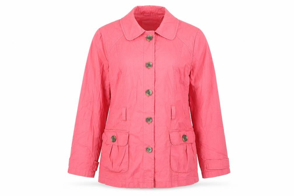 Casual Collection Womens Pink   Overcoat Coat Size 16