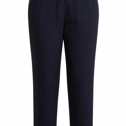 Marks and Spencer Womens Black Striped  Trousers  Size 14 L30 in