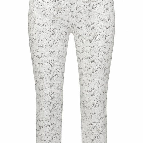 Preworn Womens White Animal Print Rayon Jegging Leggings One Size L27 in