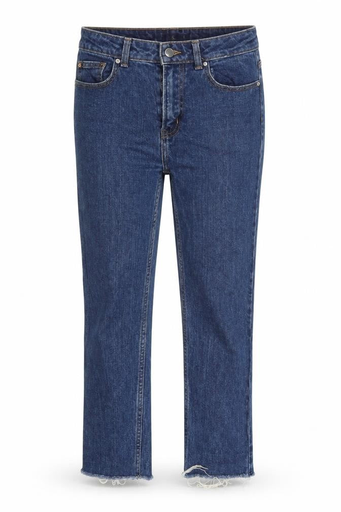 Denim Co. Womens Blue  Denim Cropped Jeans Size 10 L26 in