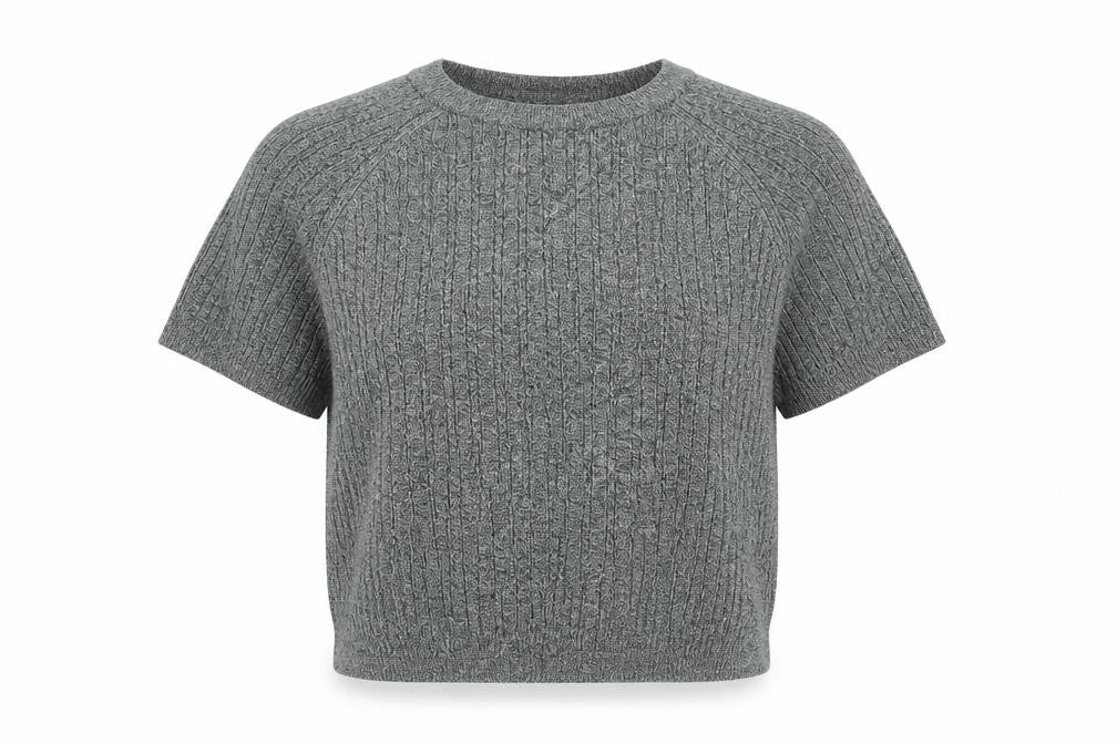 Front view of H&M women’s green jumper, size M