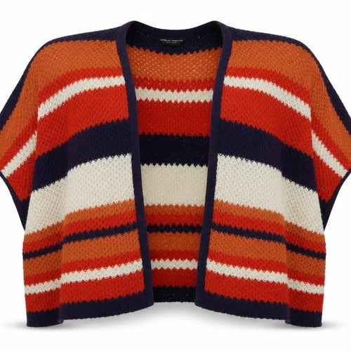 dorothy perking Womens Orange Striped  Cardigan Jumper Size S