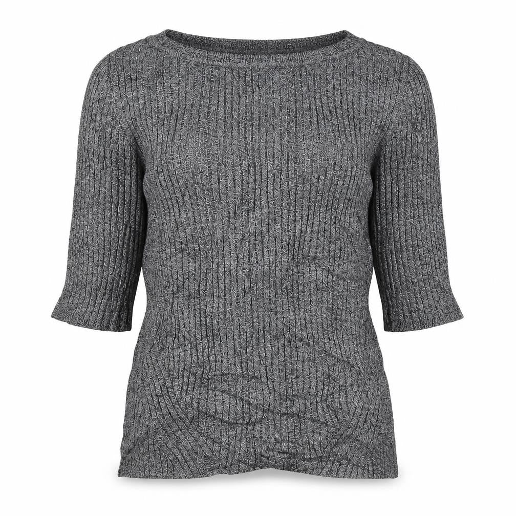 Front view of Marks & Spencer women’s grey jumper, size UK 12