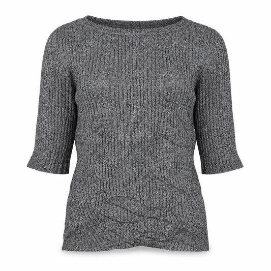 Front view of Marks & Spencer women’s grey jumper, size UK 12