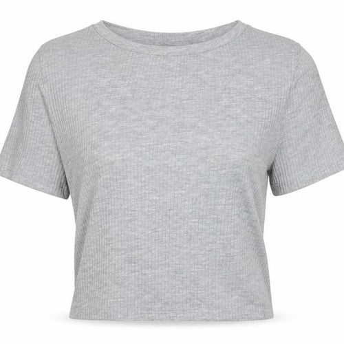 New Look Womens Grey Striped  Wrap T-Shirt Size 10