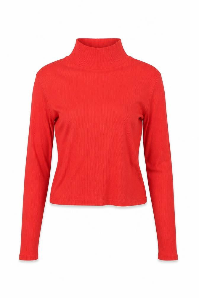 Cooperative Womens Red   Wrap T-Shirt Size S