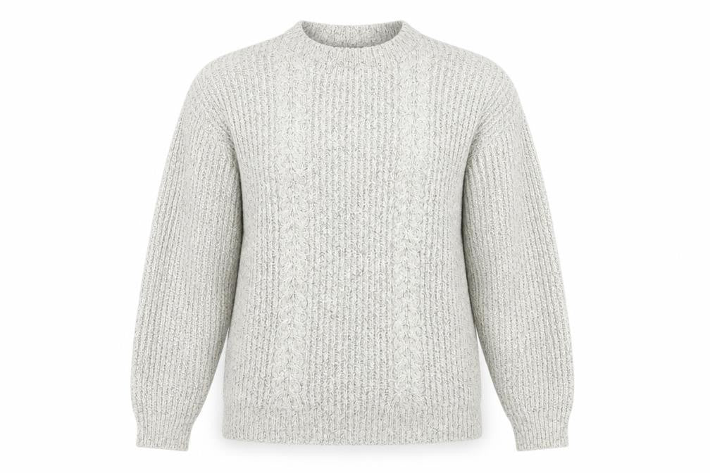 Front view of Primark women’s grey jumper, size M