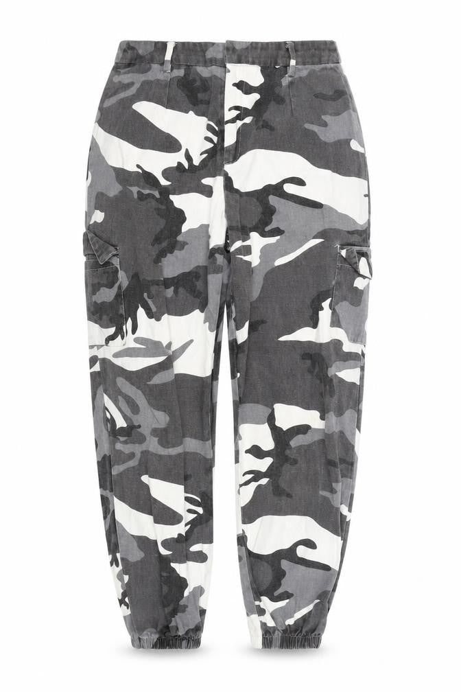 Shien Womens Black Camouflage  Cargo Trousers Size S L25 in