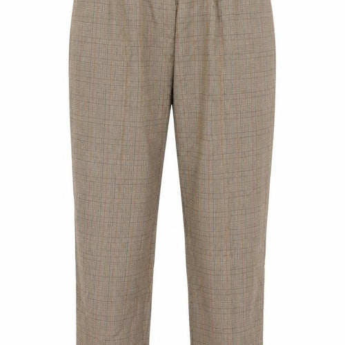 Karting Womens Brown Check  Trousers  Size 34 in L30 in