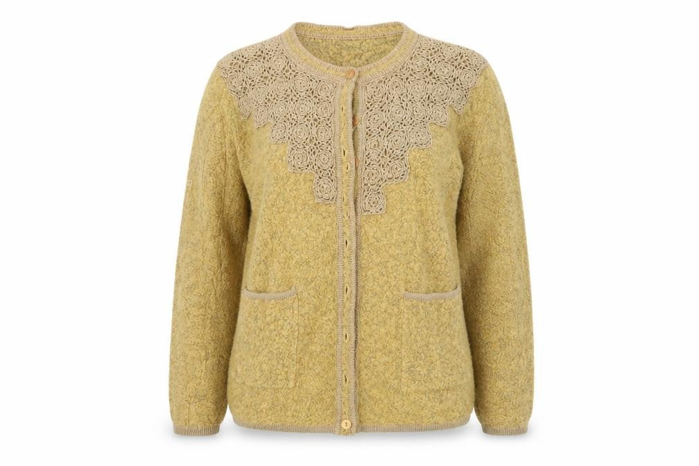 Donna Lewis Womens Brown  Knit Cardigan Jumper Size L