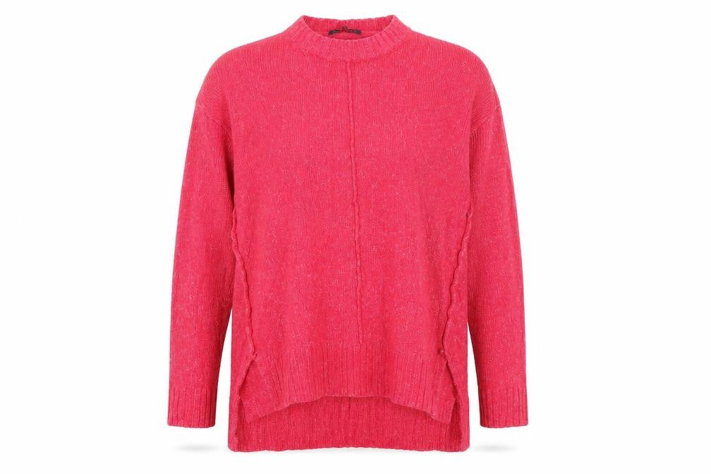 Front view of Marks & Spencer women’s pink jumper, size M