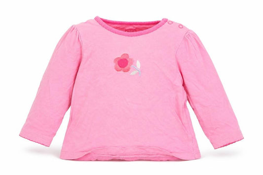 Front view of Tu Baby Pink Basic T-Shirt, size 9-12, Months
