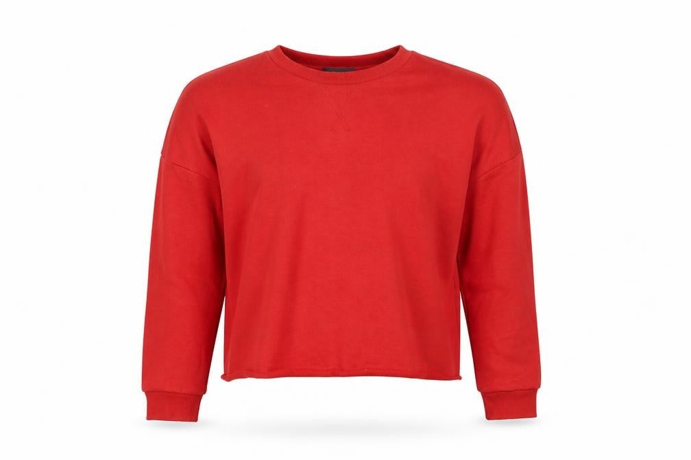 Front view of Primark men’s red jumper, size XS